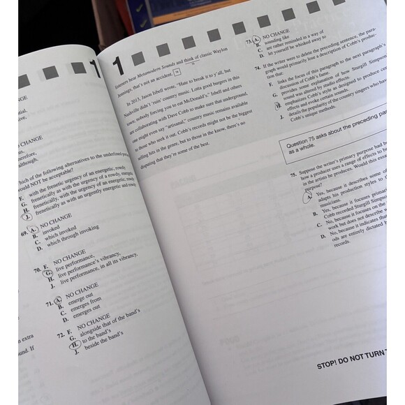 The Princeton Review Course Workbook For ACT Version 9 Science Reading Math etc - Picture 5 of 8